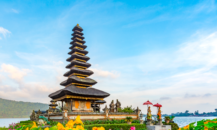 Pura Ulun Danu Batur is a temple in Bali situated on lake Beratan 