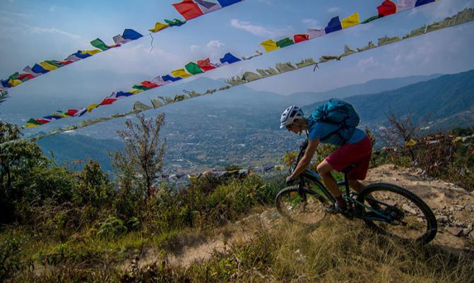 Half day biking in Nepal