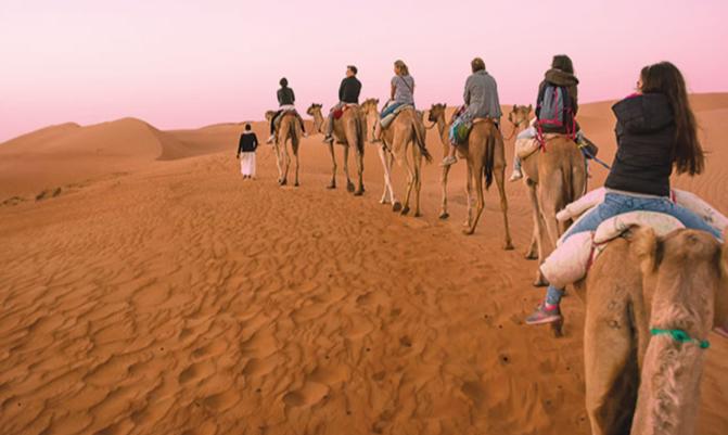 Camel ride in Oman