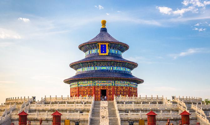 China at the historic Temple of Heaven