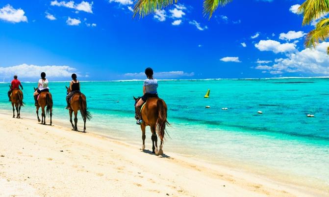 Horse riding in Maldives  