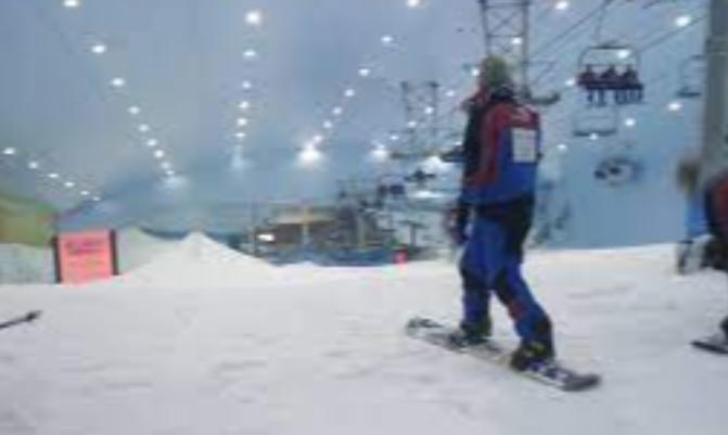 Top of the hill, Ski Dubai