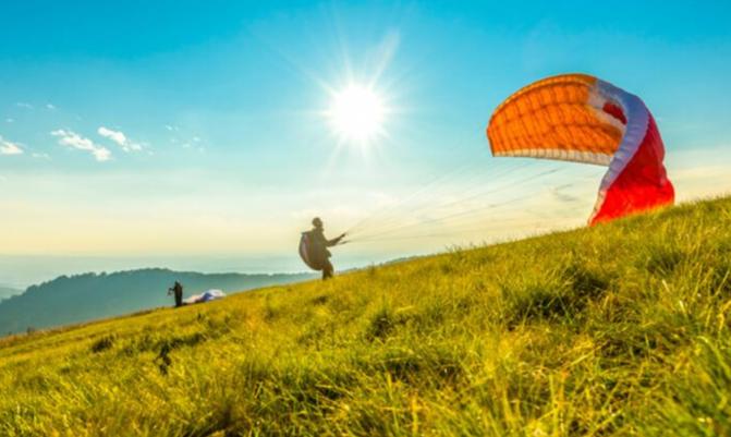 paragliding in Korea