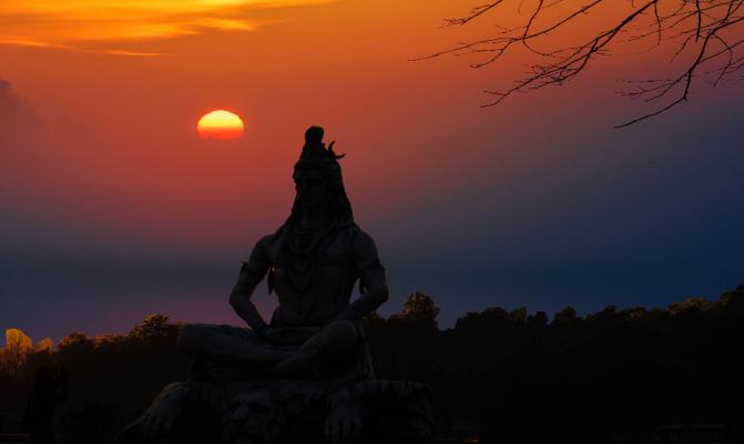 Shiva God Statue in Rishikesh, India